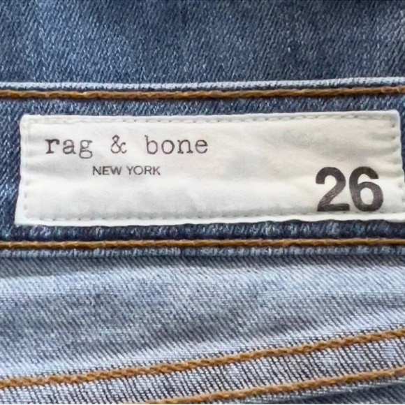 rag & bone Dre Ankle Slim Boyfriend Halsey with Holes SZ 26 - Picture 9 of 9